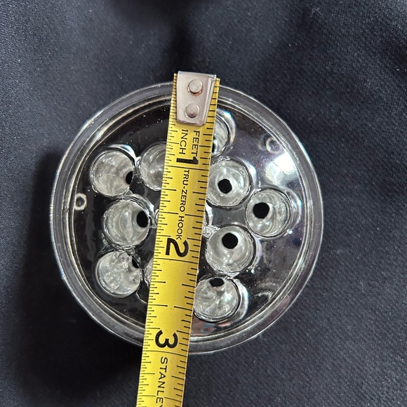 Vintage glass flower frogs set of 2 with 11 holes each - Picture 6 of 7